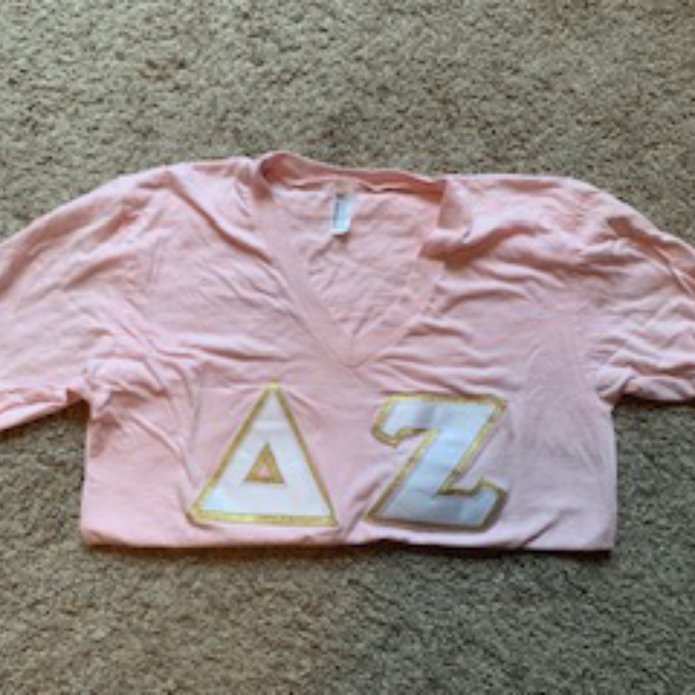Pale Pink DZ Lettered Tee
